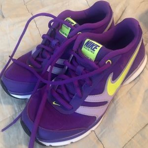 bright purple sneakers